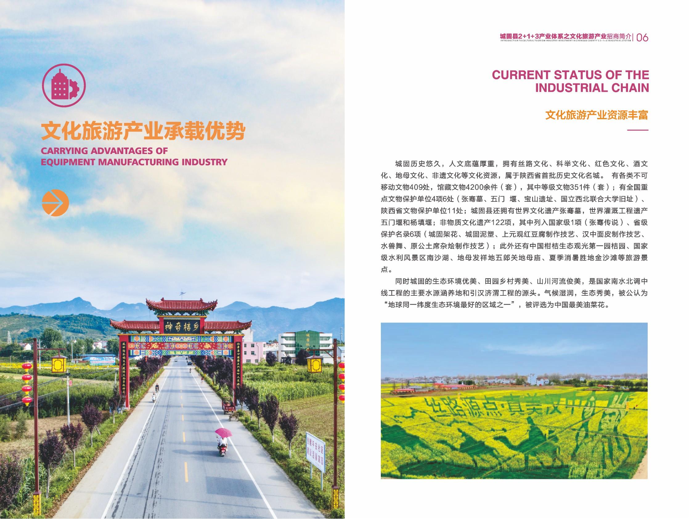 城固县招商项目册